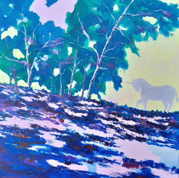 Unicorn in the Forest 